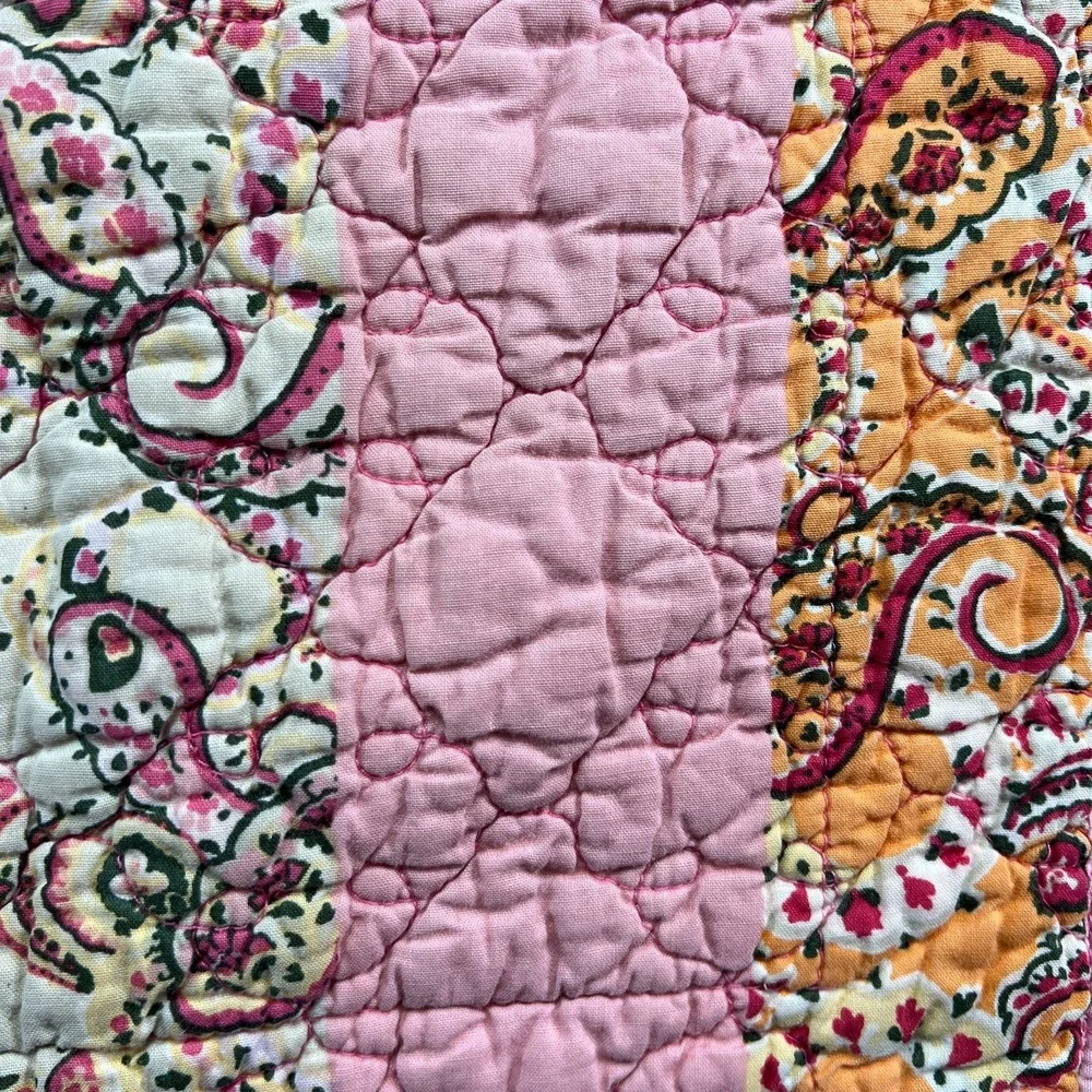 Target Home Standard Quilted Pillow Shams Multicolor Floral Paisley Patchwork